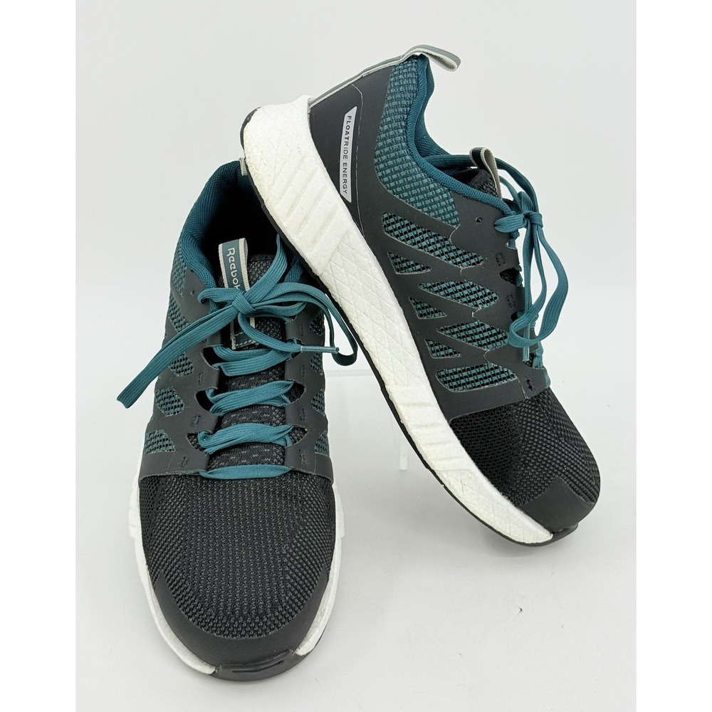 Reebok "Fusion Flexweave" Black Blue Composite Toe Safety Work Shoes Women's 10W